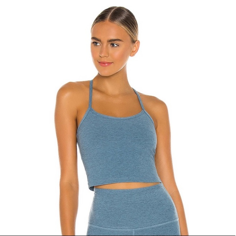 Beyond Yoga Spacedye Cropped Tank - Stormy Blue
